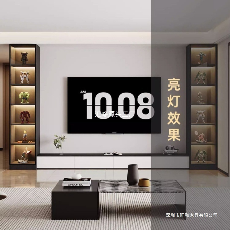 玻璃酒柜靠墙现代简约客厅小酒柜家用小型轻奢餐厅柜子|undefined