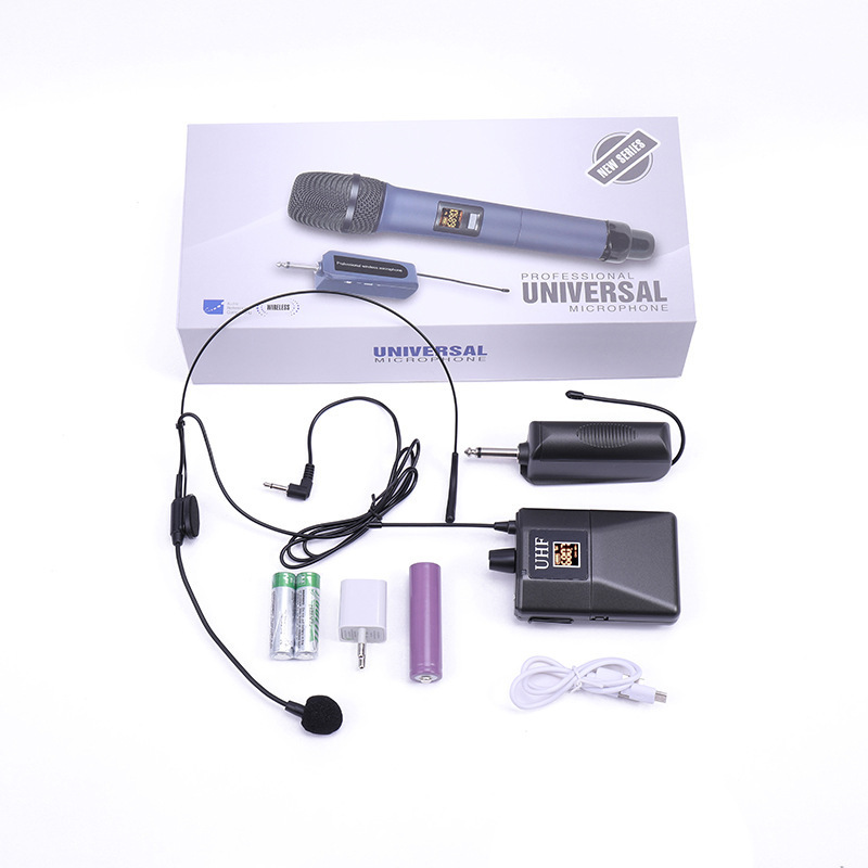 W-14A ヘッドマウントワイヤレスマイク UHF FM Little Bee 教師用アンプ オーディオマイク スピーチヘッドセット|undefined