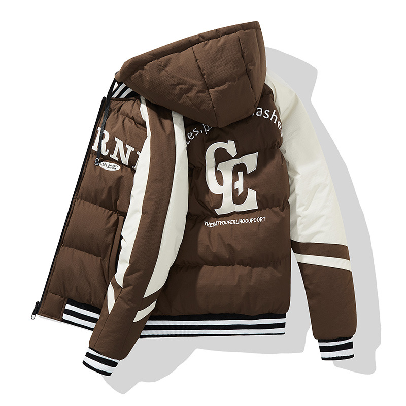 Giacca invernale da uomo in velluto, calore ispessito, resistenza al freddo e al vento, giacca alla moda double face per adolescenti, con cappuccio_voghion.com