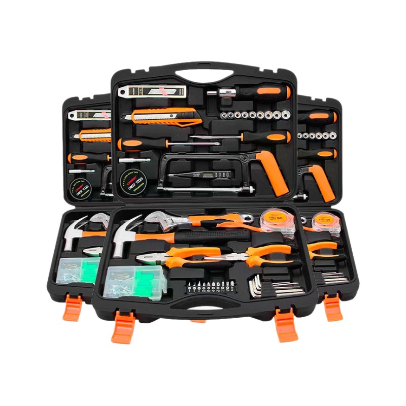 Caja de herramientas de hardware doméstico juego de herramientas de reparación manual de automóviles combinación colección completa de conjunto de hardware multifuncional