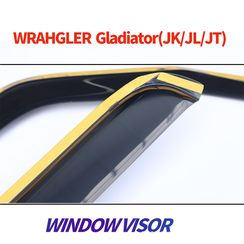 Suitable for Wrangler Wrahgler Gladiator (Jk/Jl) Rain Shield Windowvisor Brown