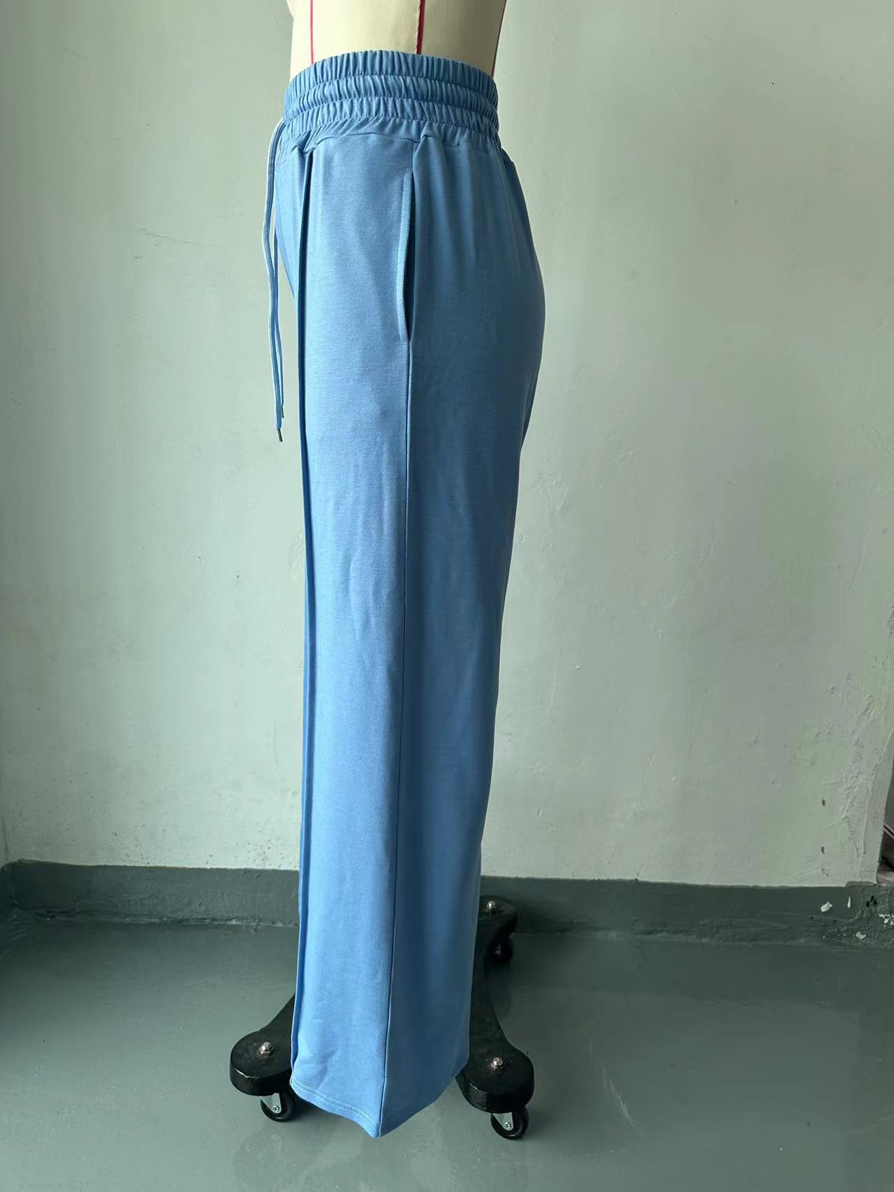 Women's Daily Streetwear Solid Color Full Length Casual Pants Wide Leg Pants display picture 2