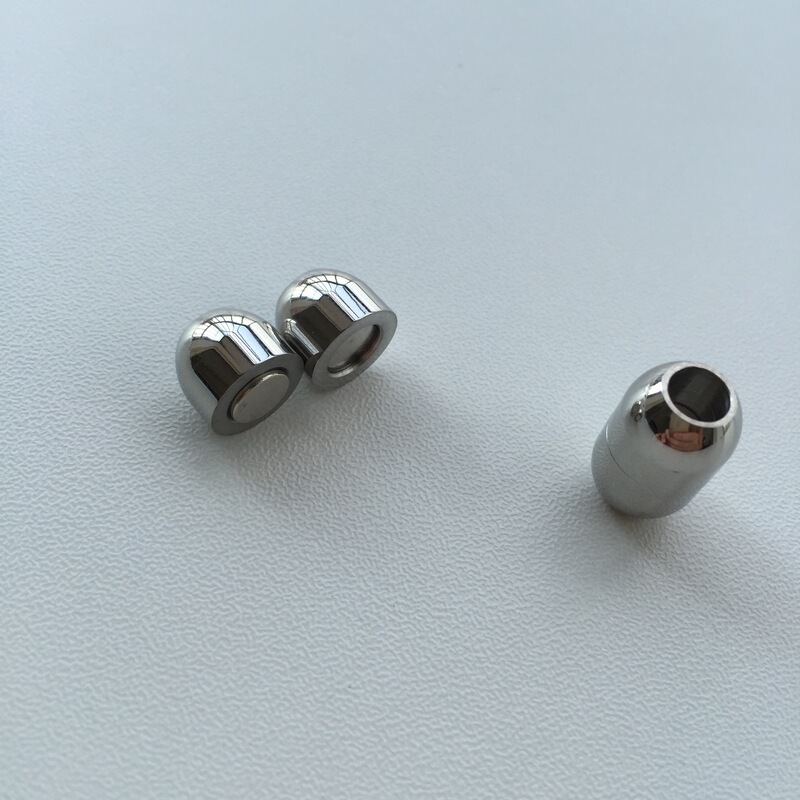 Kb002 Magnetic Clasp - Stainless Steel Braided Leather Cord Clasp Silicone Bracelet Closure Clasp Connector Clasp