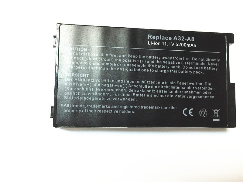 适用华硕F8 F8S/H A32-A8 X80S/H X81S X88 N80 N81Z99笔记本电池
