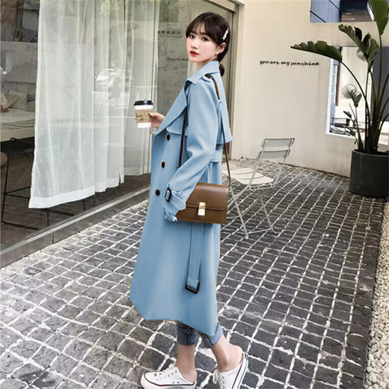 This Year's Popular Trench Coat for Women 2026 Early Spring and Autumn New Khaki British Style Petite Mid-Length Coat