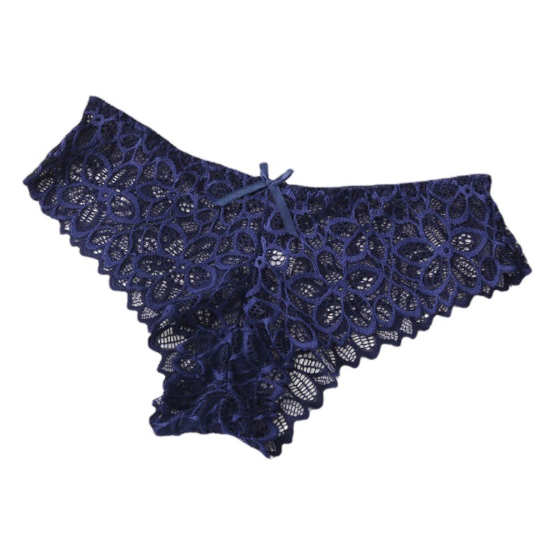Ropa encaje interior de las mujeres verano sexy arco Delgado hueco transpirable cintura baja algodón briefs
