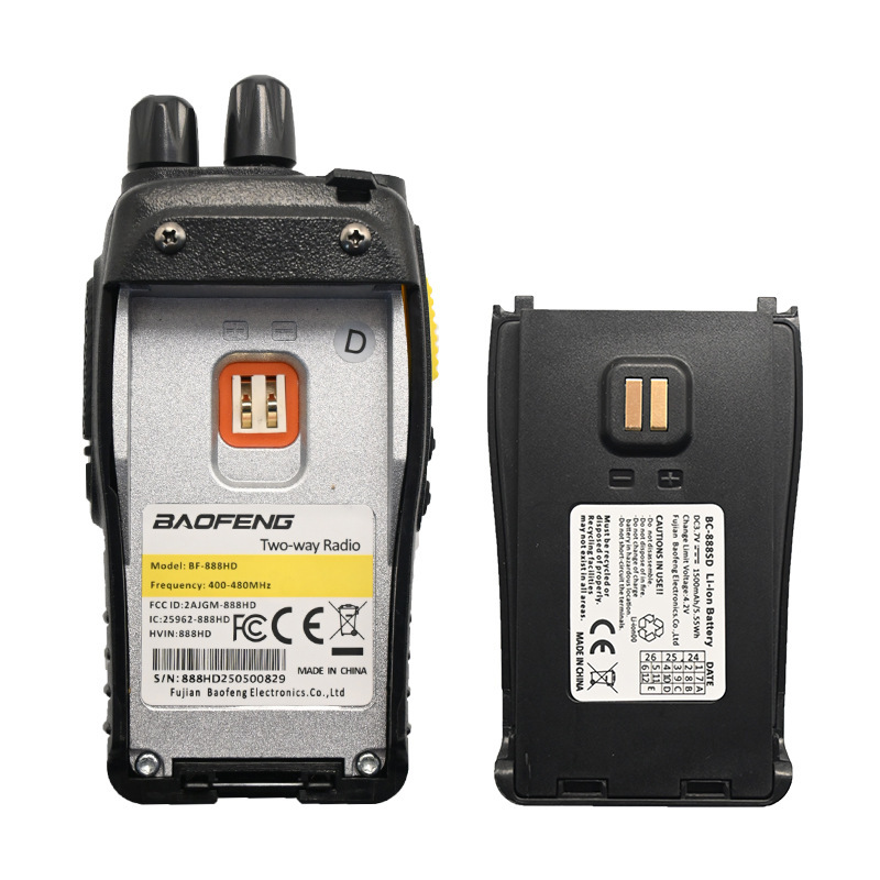 Nuevo BAOFENG Baofeng portátil civil TYPE-C puerto de un botón a la frecuencia Inglés al por mayor