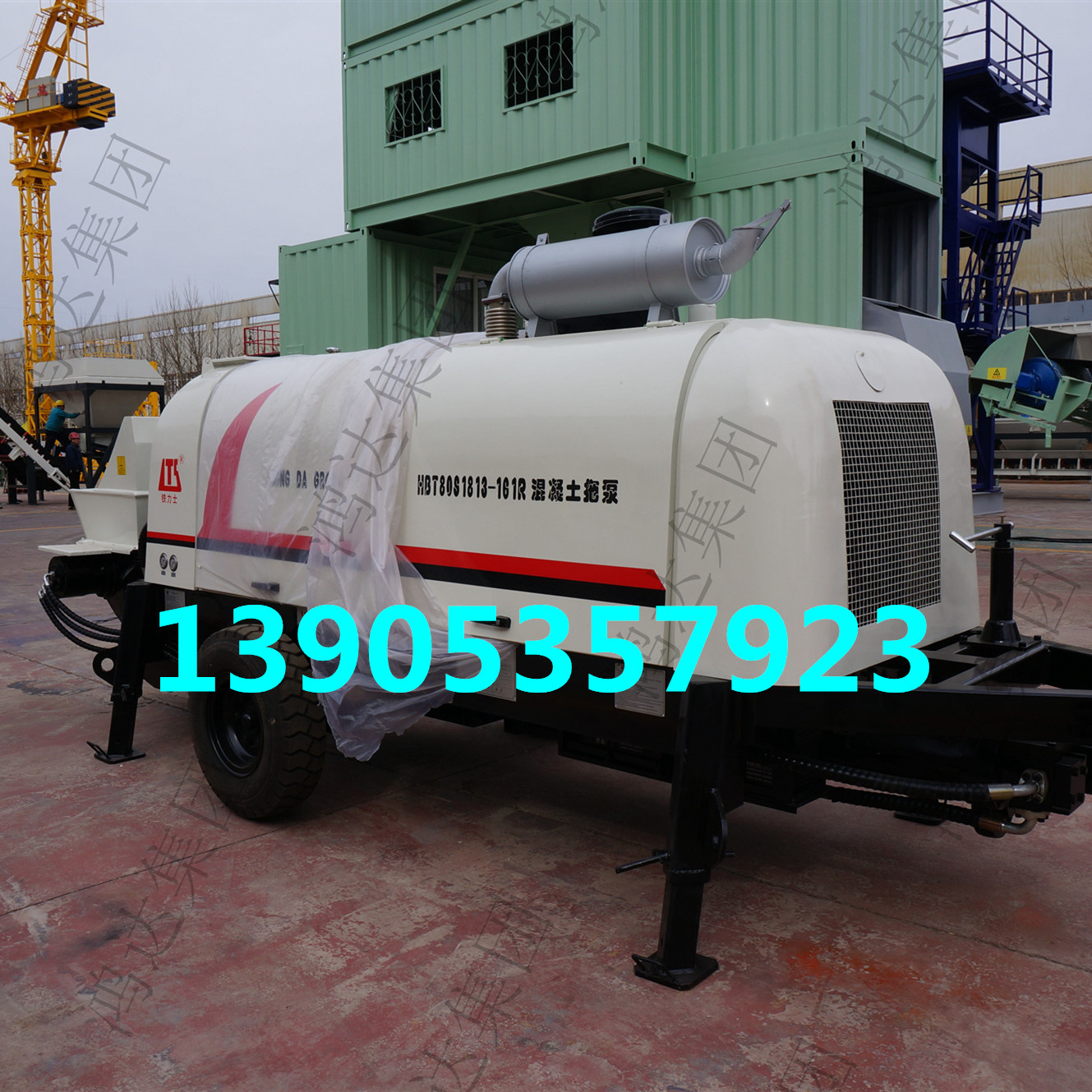 销售30细石泵 柴油砂浆输送泵 细石砂浆泵 56千瓦拖泵 地暖垫层