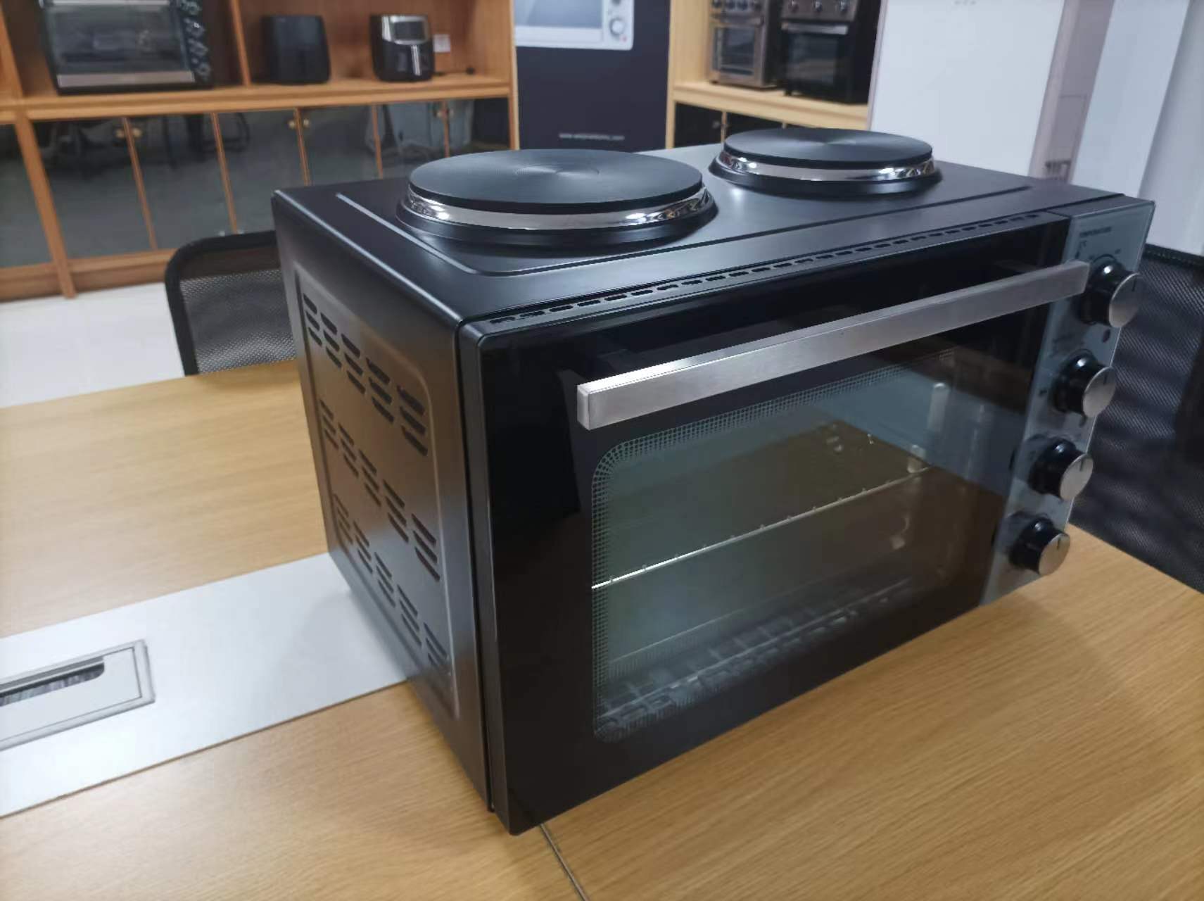 35L horno europeo hogar doble estufa de gran capacidad A13 horno de convección multifuncional CE fábrica personalizada