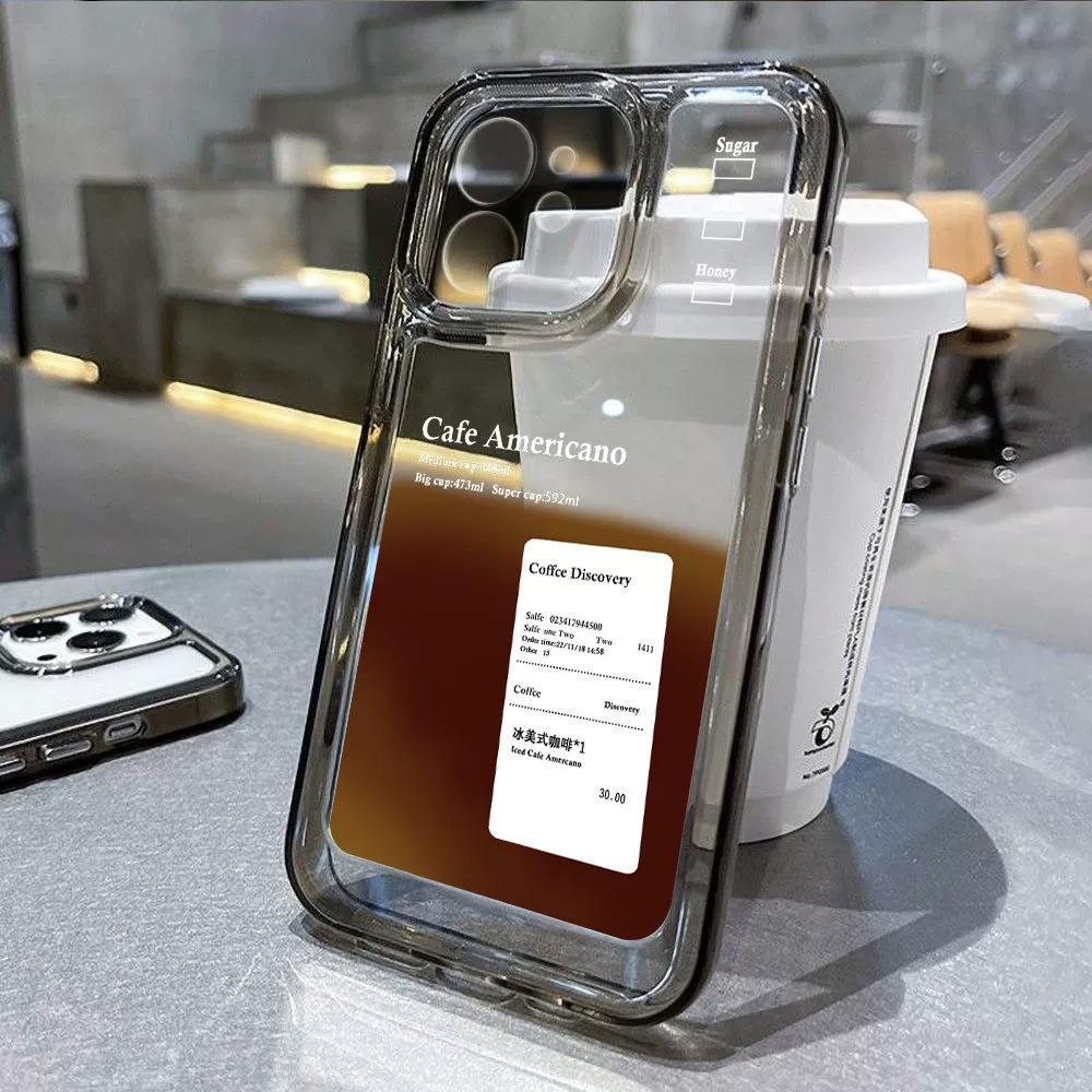 Кофейный iPhone16, высококачественный чехол для телефона Pro, американский стиль, 16Pro Max, 13