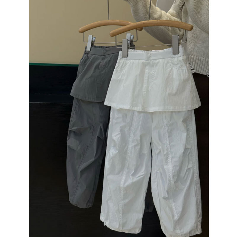 Girls' Pants Children's Wide-Leg Pants Summer 2025 New Big Kids Long Pants Girl Baby Thin Loose Casual Pants