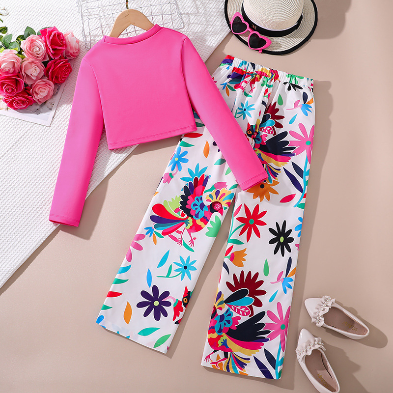 Meisjes legging set met print voor de herfst_voghion.com