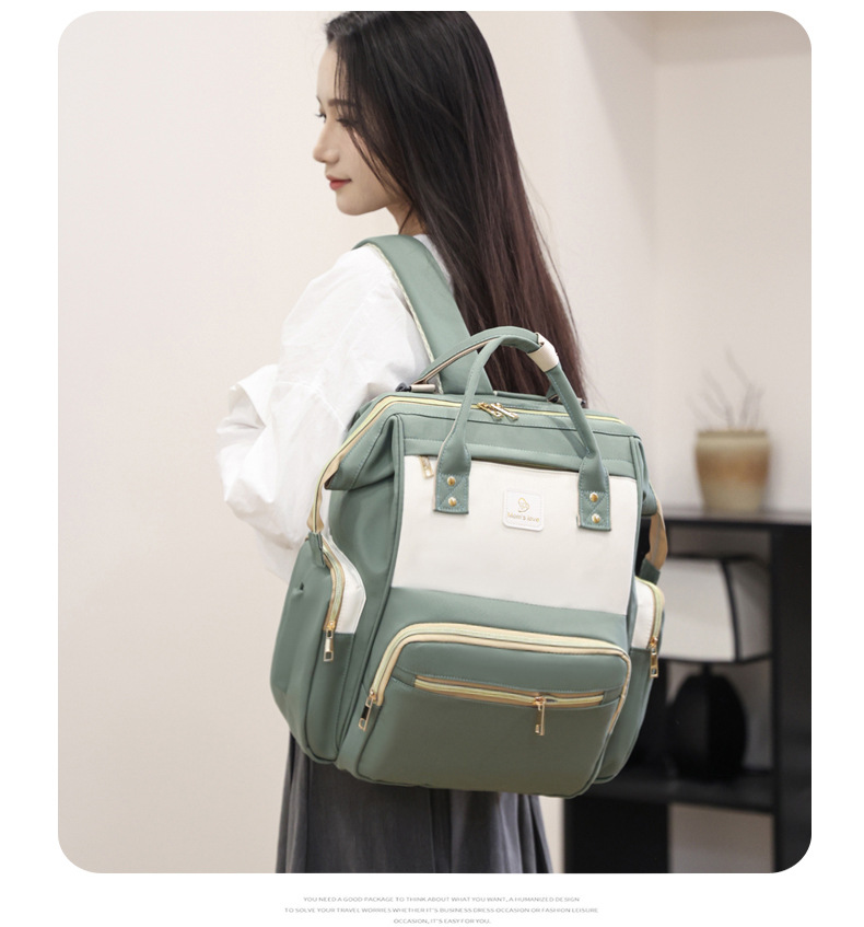 New baby and mother bags: large-capacity storage, mommy bag, portable double-shoulder hand-held mommy bag, multi-functional baby bottle and maternity bag undefined