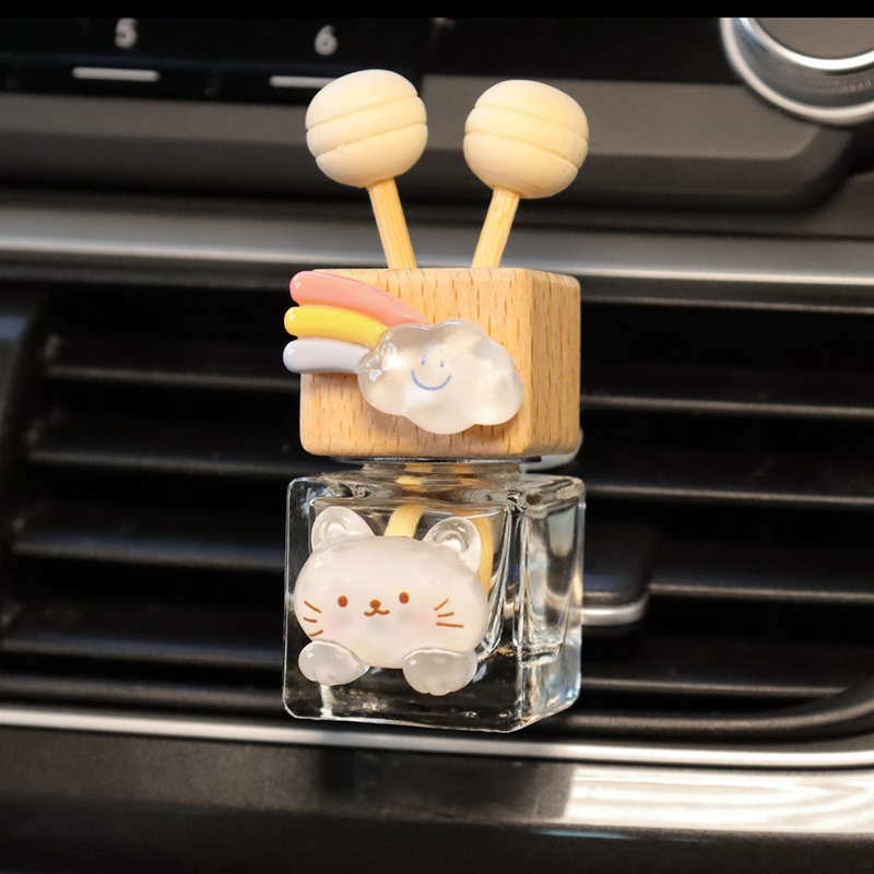 Fragancia de coche Botella vacía Botella de aromaterapia de coche Aceite esencial Aromaterapia Mini salida de aire Paquete volatil Fragancia Decoración Expansión de fragancia