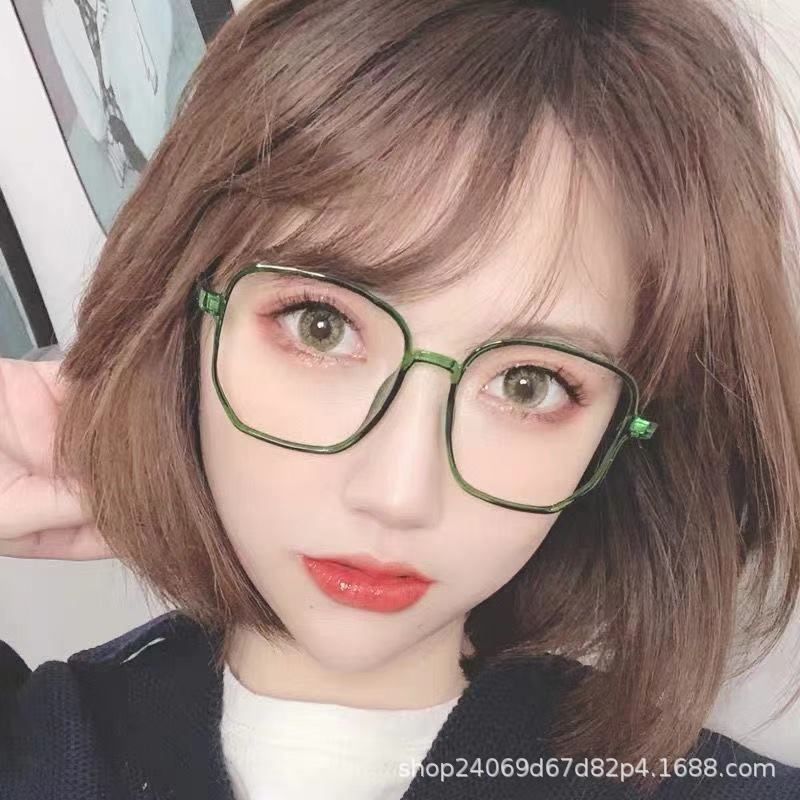 新型ネット赤多角形眼鏡枠潮流大枠ブルーレイ防止眼鏡紅書同項近視完成品卸売り|undefined