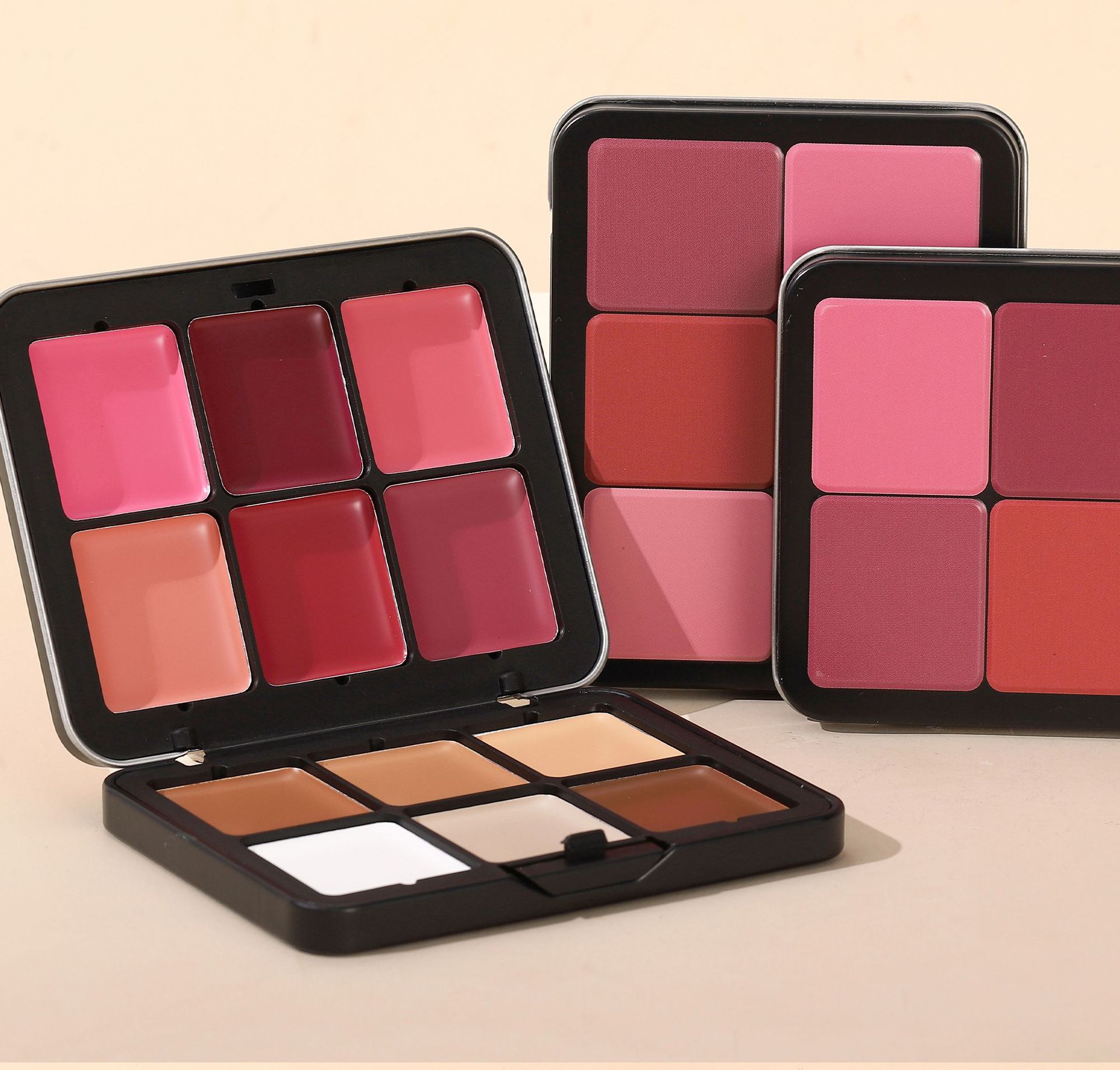 Cross-border 12-color tin box Blush palette, multi-purpose handaiyan Concealer Highlighter Contouring Palette Matte Blush Cream undefined
