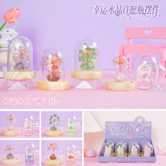 百集 幸运水晶许愿瓶摆件（12个/展示盒)不零售 高颜值创意许愿瓶