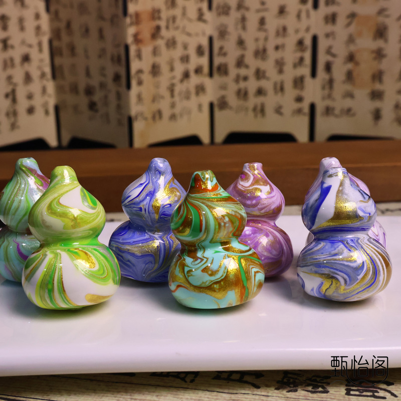 藏式流体大漆葫芦diy手链项链葫芦配件文玩饰品搭配配饰手工首饰|undefined