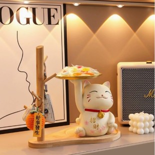 Lucate Cat Living Room Desktop Decorations Small Ornaments Housewarming New Home Storage Entrance TV Cabinet Front Desk Decorations