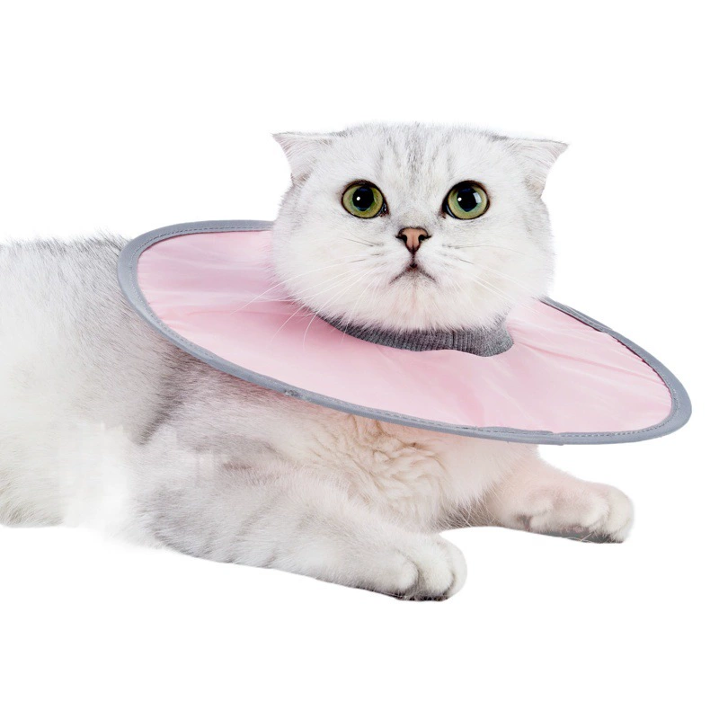 Регулируемый водонепроницаемый элизабетанский воротник для кошек, воротник против вылизывания, шейный бандаж для кошек.