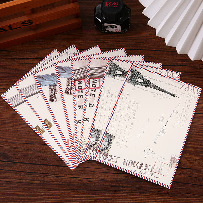 Sobre conjunto de papel retro alto sentido romántico carta de amor escrita a mano pareja confesión confesión papel de letra romántico