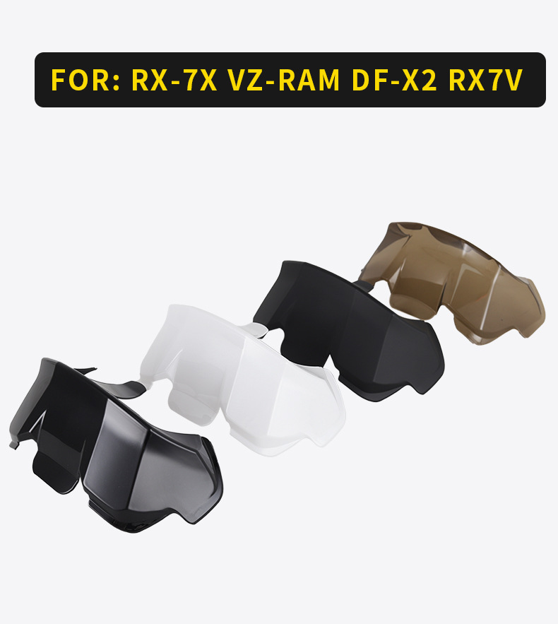 Motorcycle Helmet Rx7X Tail Fin Suitable for Helmets Vz-Ram/Df-X2/Rx7V Model Helmet Personalized Accessories