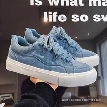 男鞋子潮鞋年新款低帮板鞋男生韩版百搭小众港风雾霾兰面包鞋