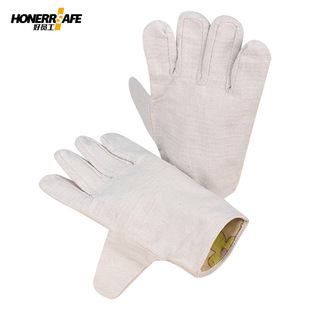 Good Employee Dh901 Welding 24-Line Canvas Gloves Factory Welder Work Protective Labor Protection Gloves Wear-Resistant