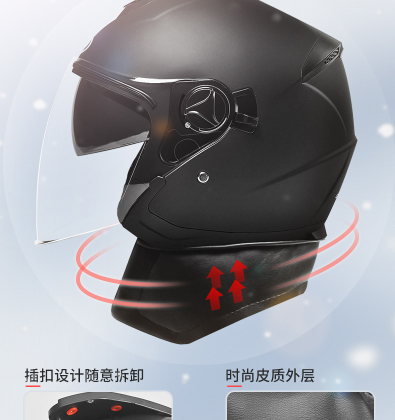 2025 New Electric Motorcycle Helmet 3C Certified
