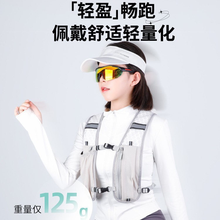 现货骑行跑步徒步双肩背包透气自行车越野马拉松水袋背包运动背心