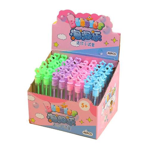 Test tube bubbles are not easy to break bubble wand mini blowing bubble toy outdoor parent-child bubble glue style bubble liquid