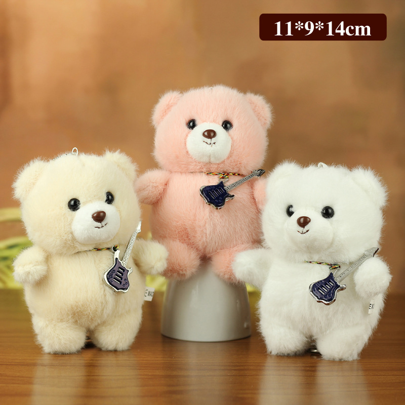 Cute en línea Teddy Bear juguetes de peluche osos colgantes muñecas llaveros muñecas lindos llaveros colgantes pequeños image 2