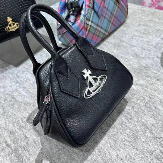 Western Queen Mother Bowling Bag Crocodile Pattern Lychee Pattern Saturn Bag Large Capacity Commuter All-match Portable Shoulder Bag Women