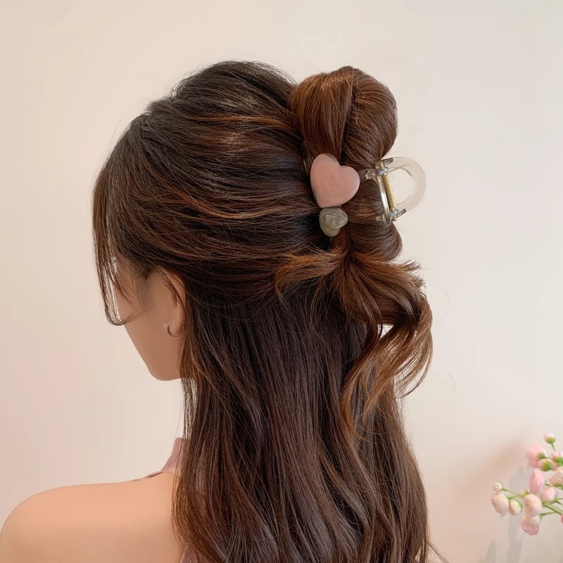 Cantidad de cabello menos agarrar clip de cabello de tiburón tamaño medio clip de cabello de alta sensación pin de cabello tocado 2025 nuevo