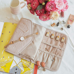 French jewelry portable travel jewelry storage bag ring earrings bracelet necklace jewelry bag retro style clutch bag