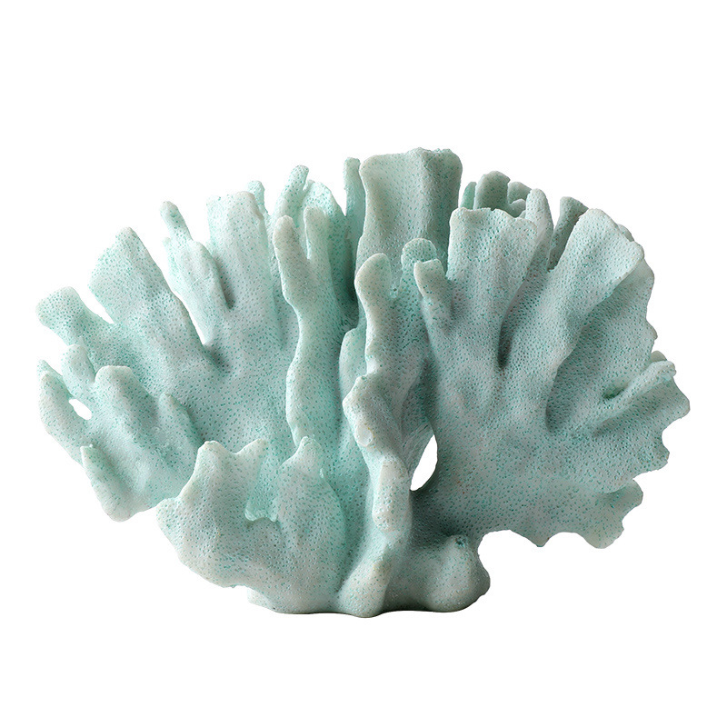 Pecera Simulación Paquete de paisajismo de arrecife de coral falso Acuario Concha Aqua Paisaje acuático Decoración de plantas acuáticas Combinación de casa de evitación