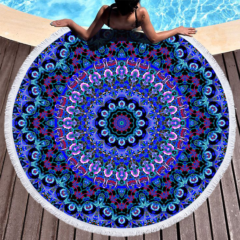 760g Weight Beach towel Home Textiles & Decor Type Superfine Fiber Material Geometric Pattern Casual, Ethnic Style Style Casual Ethnic Style Geometric Superfine Fiber Beach Towel Towels 14