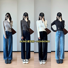 一条过冬！升级奥利绒加厚窄版直筒裤显瘦显腿细高密牛仔裤女25冬