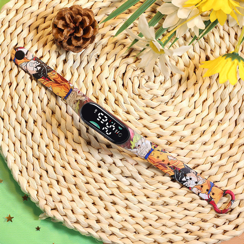 2024 explosión de chatarra oso de café M9 impresión pulsera relojes de pulsera niños estudiantes moda lindo reloj electrónico LED