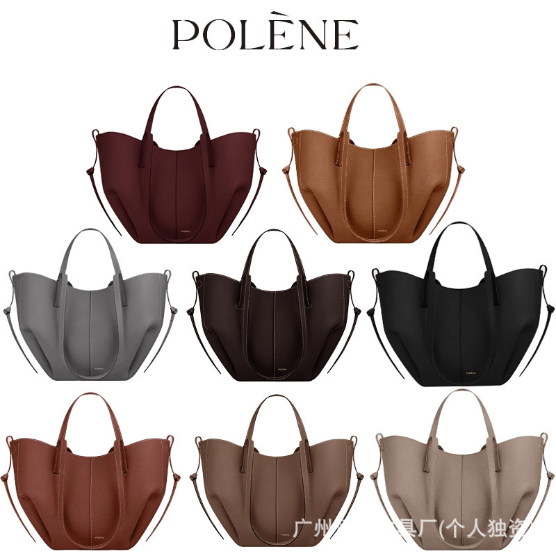 Polene Wings Bag French Brand Cyme Shoulder Armpit Bag Large Capacity Satchel Tote Bag Work Clothing
