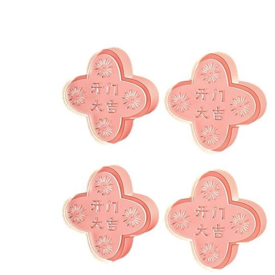 Silicone Door Handle Anti-collision Sticker for Door Opening and Bumping Fufu Word Refrigerator Door Cushion Household Entry Door Anti-collision Artifact