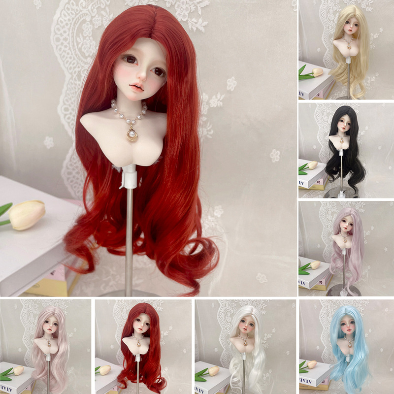 Quinn BJD/MDD Wig Headgear with 3/4/6 Blank Hair in Soft Silk