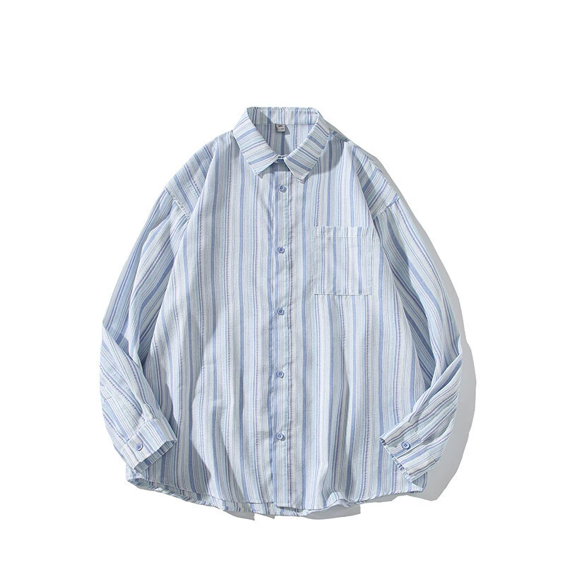 Модная рубашка, летной дизайн с длинным рукавом, oversize, свободный крой