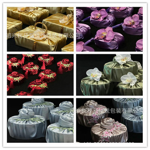 Feng LV Fu wedding gift satin decoration 70 * 70c Matcha Green Pink red wrapping cloth