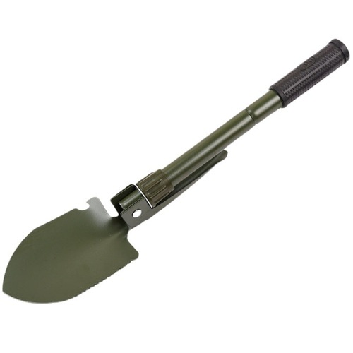 Hardware garden tools wholesale outdoor camping fishing digging small shovel multi-purpose shovel army green folding shovel