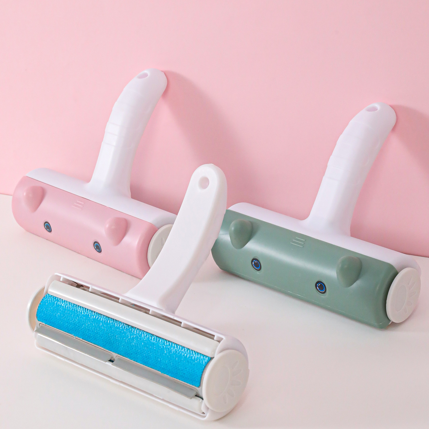 Z oreja de conejo para mascotas rodillo cepillo depilación de absorción electrostática depilación de gato raspador de pelo para ropa doméstica cepillo de pelo limpiador