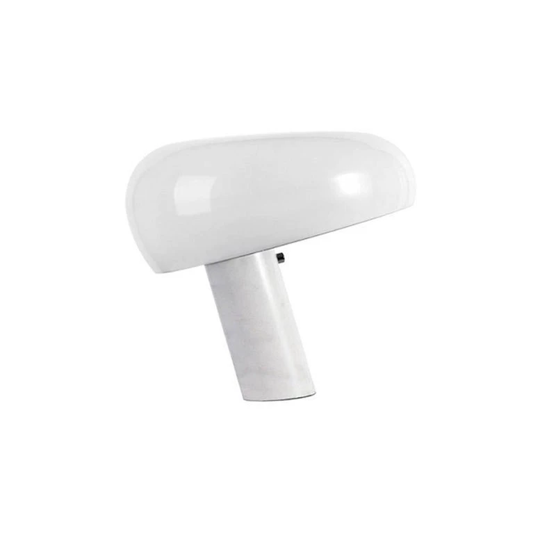 Nuby, snoopy, modern and minimalistic marble table lamp for living room for bed, Italy