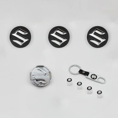 Ignis, Alto, and Vitara Car – Hub cover - 54mm-black-pack-of-four