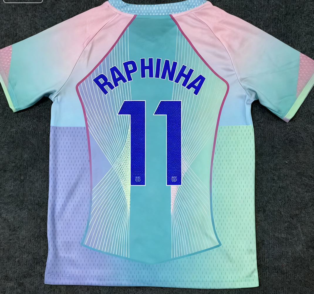 2526 camiseta de fútbol de La Liga, estrella del Real Madrid, Mbappé Vinicius, la misma camiseta impresa número mayorista transfronterizo