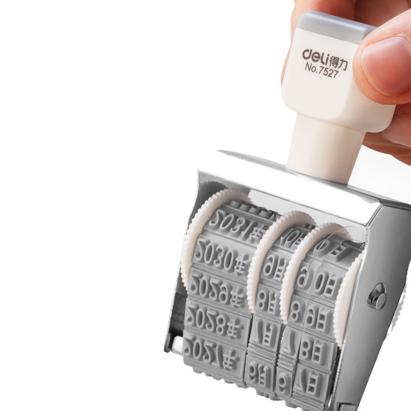 得力 7527 date stamp (grey) (Taiwan)